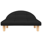 Hundebett Schwarz 70x52x30 cm Stoff