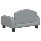 Hundebett Hellgrau 50x40x30 cm Stoff