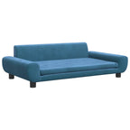 Hundebett Blau 100x54x33 cm Samt