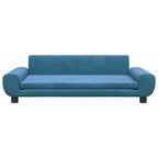 Hundebett Blau 100x54x33 cm Samt