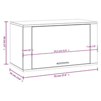 Wand-Schuhschrank Weiß 70x35x38 cm Holzwerkstoff