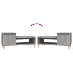 Couchtisch Grau Sonoma 100x50x45 cm Holzwerkstoff