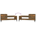 Couchtisch Räuchereiche 100x50x45 cm Holzwerkstoff