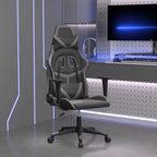 Gaming-Stuhl Schwarz und Grau Kunstleder