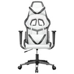 Gaming-Stuhl Weiß und Schwarz Kunstleder