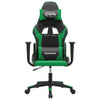 Gaming-Stuhl Schwarz und Grün Kunstleder