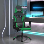 Gaming-Stuhl Schwarz und Grün Kunstleder