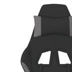Gaming-Stuhl Schwarz und Hellgrau Stoff