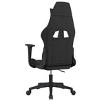 Gaming-Stuhl Schwarz und Taupe Stoff