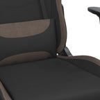 Gaming-Stuhl Schwarz und Taupe Stoff