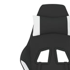 Gaming-Stuhl Schwarz und Weiß Stoff