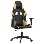 Gaming-Stuhl Schwarz und Golden Kunstleder