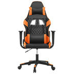 Gaming-Stuhl Schwarz und Orange Kunstleder