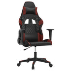 Gaming-Stuhl Schwarz und Weinrot Kunstleder