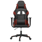 Gaming-Stuhl Schwarz und Weinrot Kunstleder