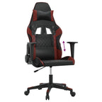 Gaming-Stuhl Schwarz und Weinrot Kunstleder