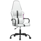 Gaming-Stuhl Weiß und Schwarz Kunstleder