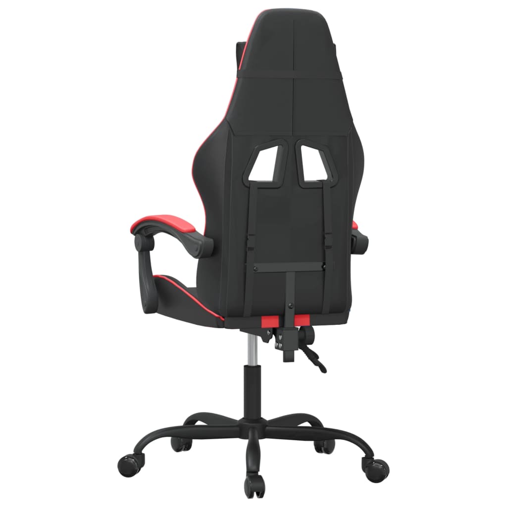 Gaming-Stuhl Schwarz und Rot Kunstleder