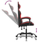 Gaming-Stuhl Schwarz und Rot Kunstleder
