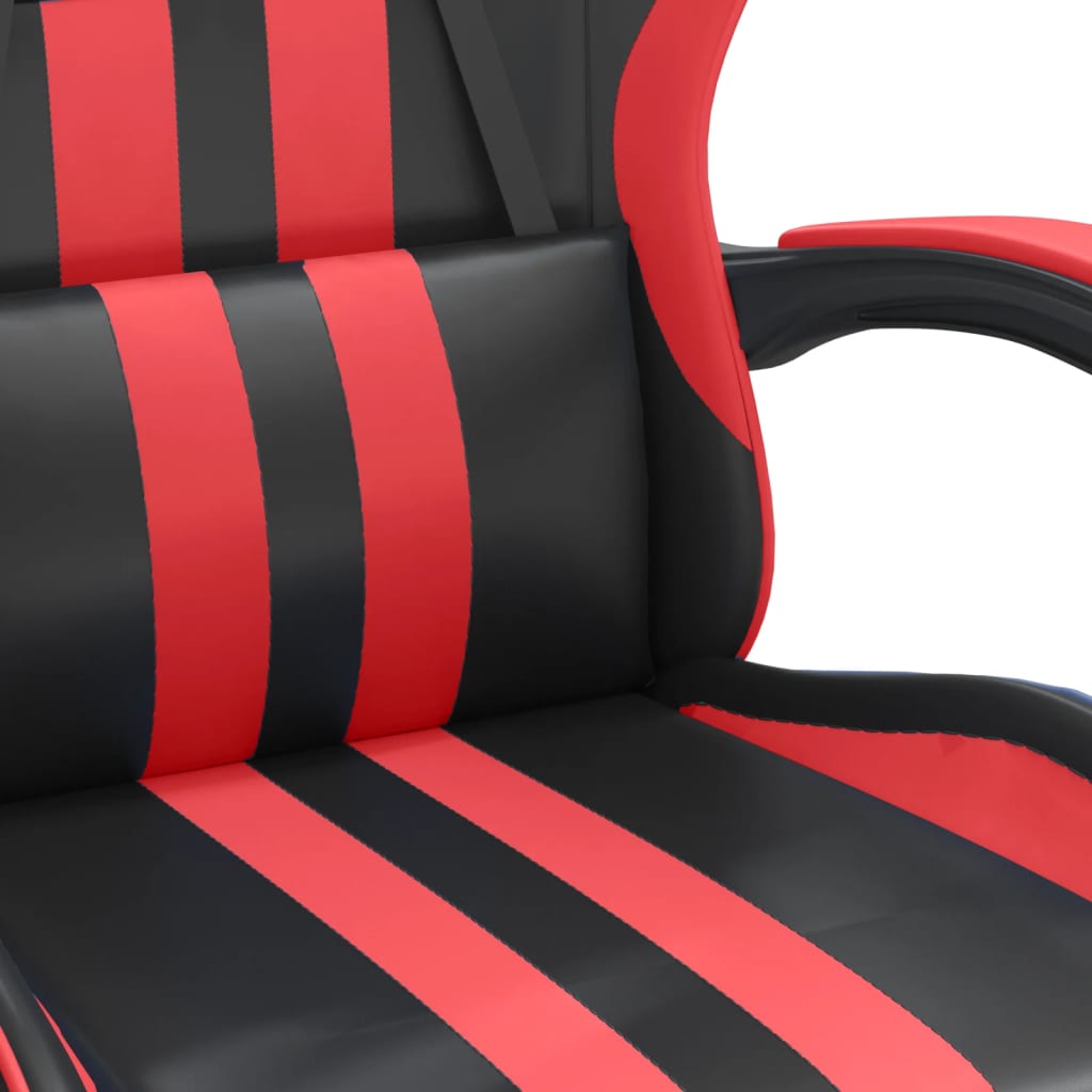 Gaming-Stuhl Schwarz und Rot Kunstleder