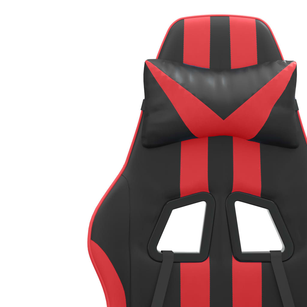 Gaming-Stuhl Schwarz und Rot Kunstleder