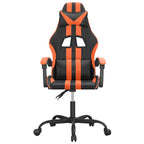 Gaming-Stuhl Schwarz und Orange Kunstleder