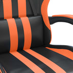 Gaming-Stuhl Schwarz und Orange Kunstleder