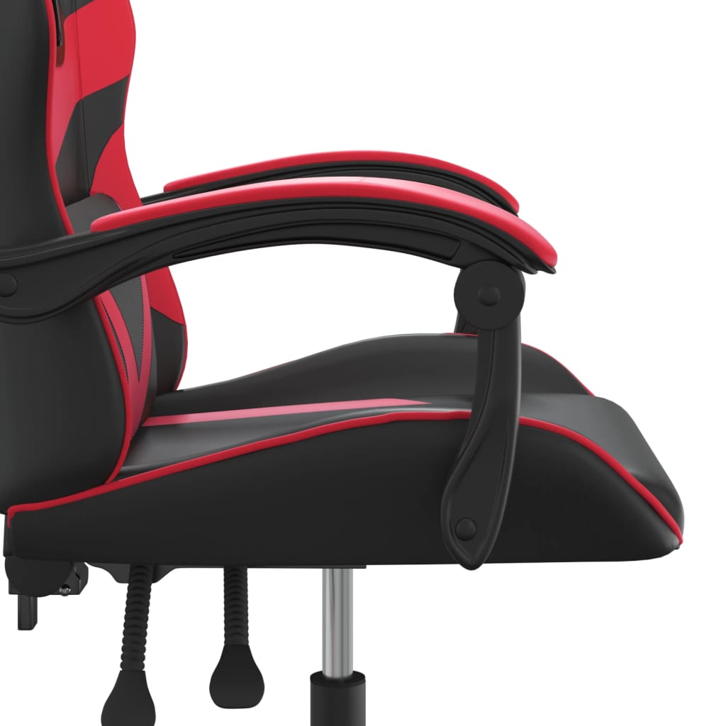 Gaming-Stuhl Schwarz und Rot Kunstleder