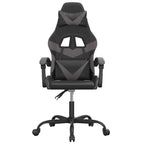 Gaming-Stuhl Schwarz und Grau Kunstleder