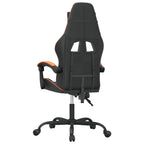 Gaming-Stuhl Schwarz und Orange Kunstleder
