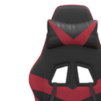 Gaming-Stuhl Schwarz und Weinrot Kunstleder