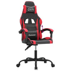 Gaming-Stuhl Schwarz und Rot Kunstleder