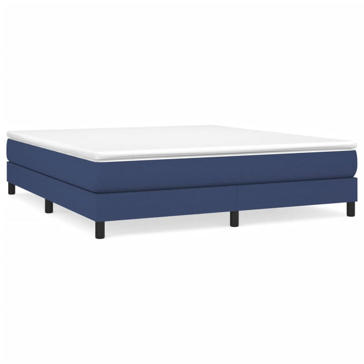 Bettgestell ohne Matratze Blau 180x200 cm Stoff