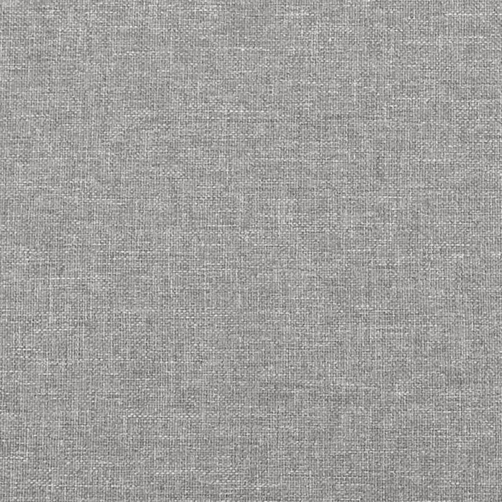 Boxspringbett mit Matratze Hellgrau 140x190 cm Stoff