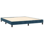 Boxspringbett mit Matratze & LED Dunkelblau 160x200 cm Samt