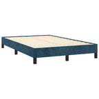 Boxspringbett mit Matratze & LED Dunkelblau 120x200 cm Samt