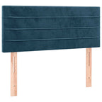 Boxspringbett mit Matratze & LED Dunkelblau 120x200 cm Samt