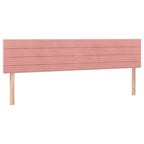 Boxspringbett mit Matratze & LED Rosa 180x200 cm Samt