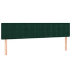 Boxspringbett mit Matratze & LED Dunkelgrün 180x200 cm Samt
