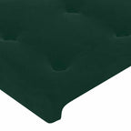 Boxspringbett mit Matratze & LED Dunkelgrün 180x200 cm Samt