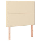 Boxspringbett mit Matratze & LED Creme 100x200 cm Stoff