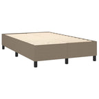 Boxspringbett mit Matratze & LED Taupe 120x200 cm Stoff