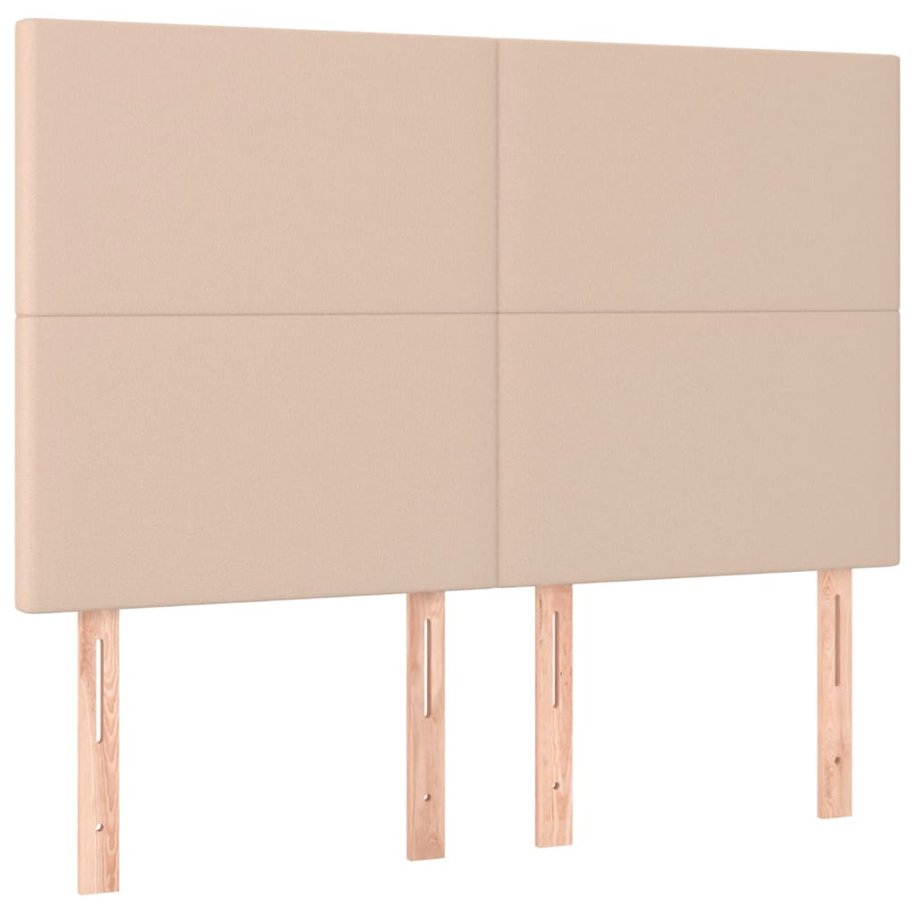 Boxspringbett mit Matratze & LED Cappuccino-Braun 140x190cm