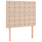 Boxspringbett mit Matratze & LED Cappuccino-Braun 80x200cm