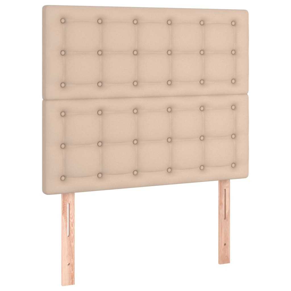 Boxspringbett mit Matratze & LED Cappuccino-Braun 80x200cm
