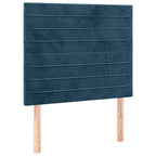 Boxspringbett mit Matratze & LED Dunkelblau 120x200 cm Samt