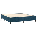 Boxspringbett mit Matratze & LED Dunkelblau 180x200 cm Samt