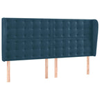Boxspringbett mit Matratze & LED Dunkelblau 160x200 cm Samt
