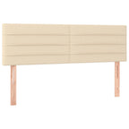Boxspringbett mit Matratze Creme 140x200 cm Stoff