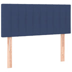 Boxspringbett mit Matratze Blau 80x200 cm Stoff